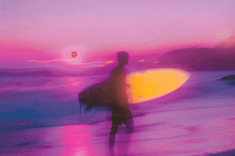 Neon Surfer